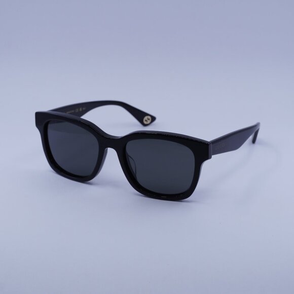 Gucci GG1639SA 001 Sunglasses Black Square Frame, Grey Lenses - Picture 1 of 10